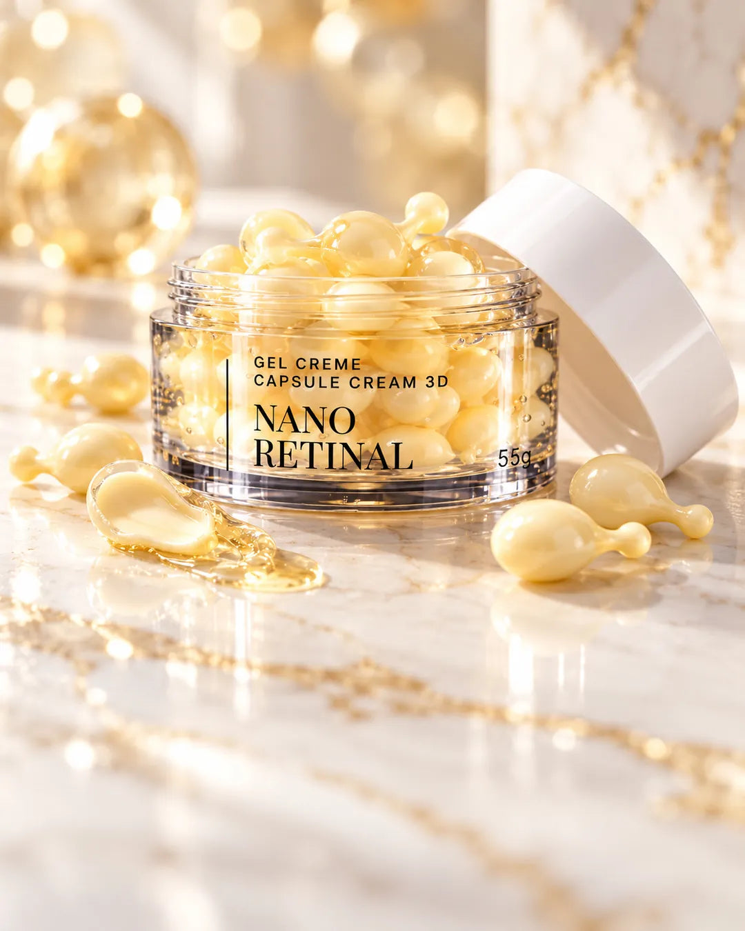Gel Creme com Retinal Nano-encapsulado, Peptídeo de Cobre e Niacinamida